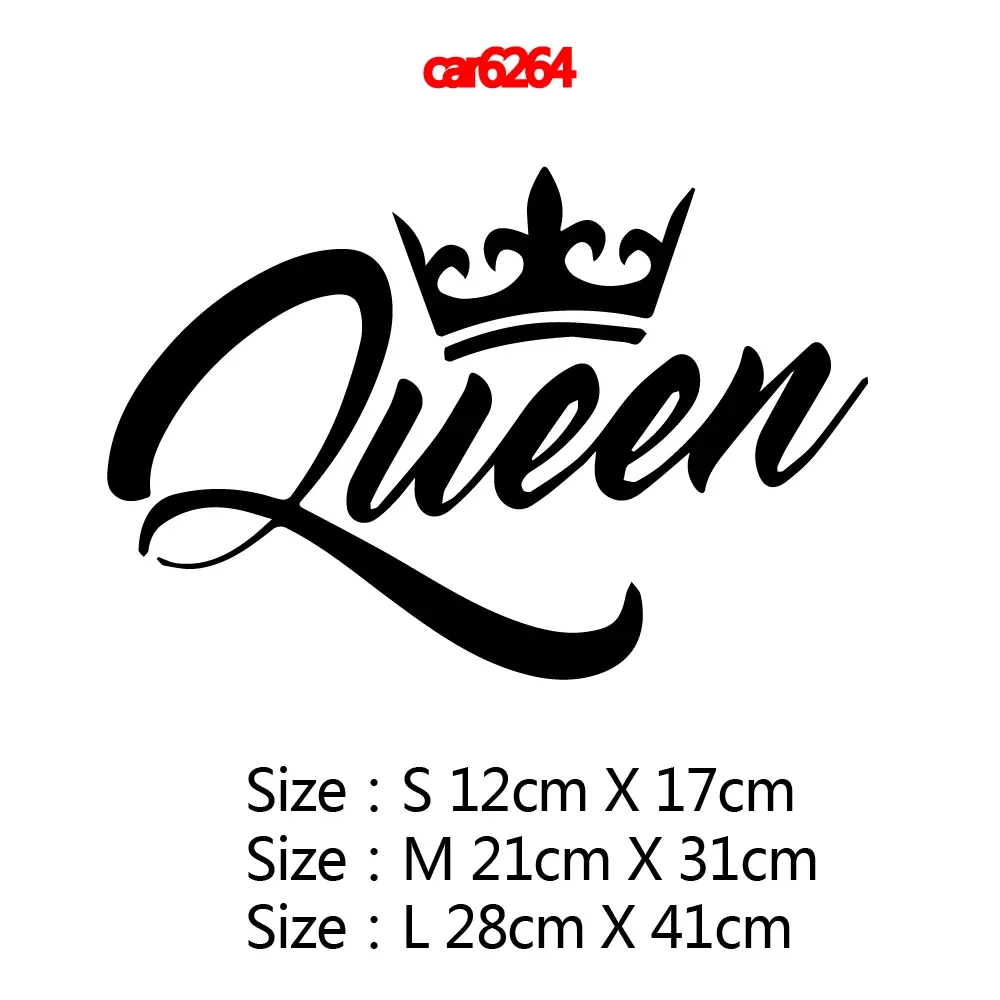 Car Sticker Art Design Queen Sticker Car Vinyl Car Sticker Cool Hot Sale PVC Waterproof Sunscreen 15cm