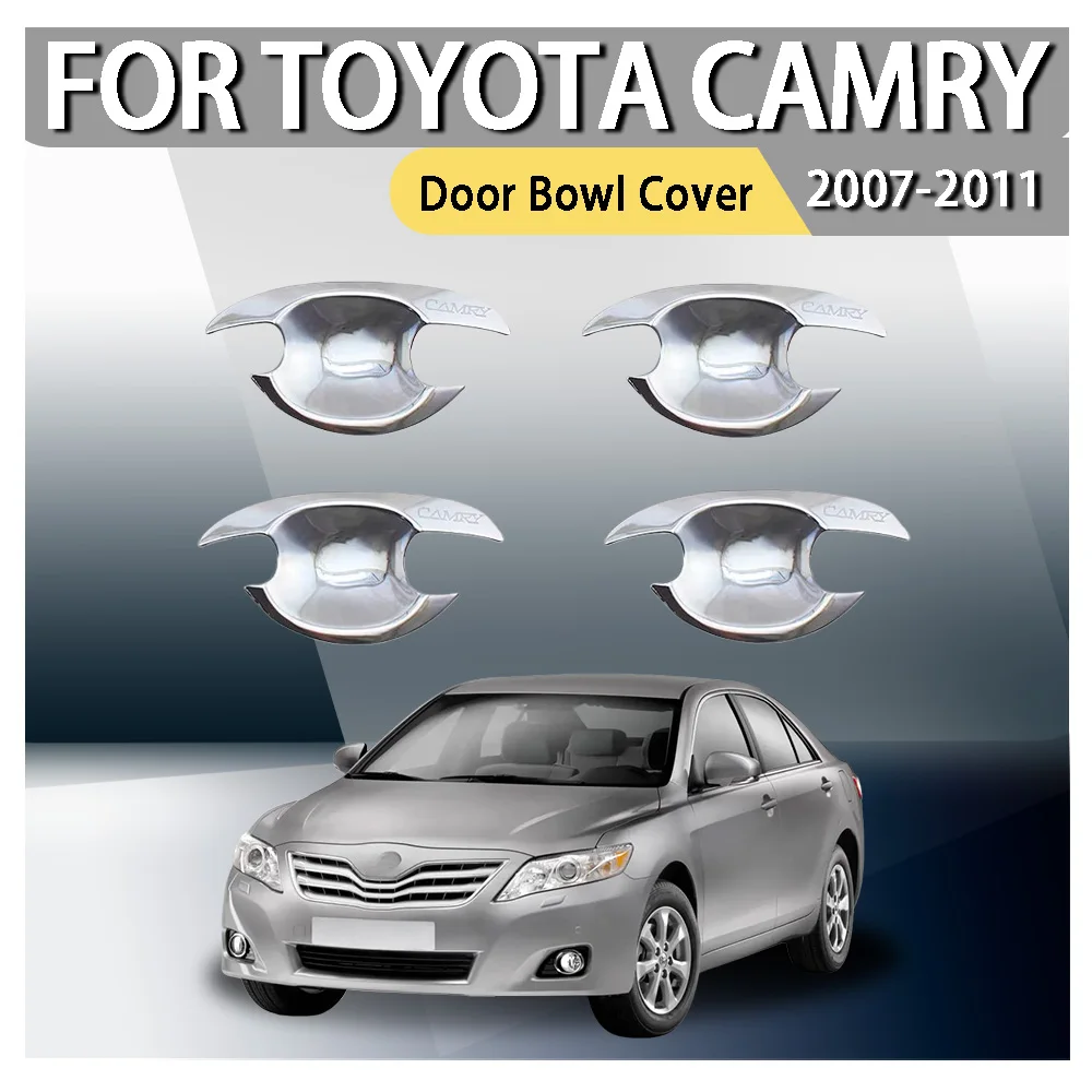 

Hight-quality Car Exterior Chrome Door Handle Cover Bowl Cover Trim For Toyota Camry XV40 2007 2008 2009 2010 2011