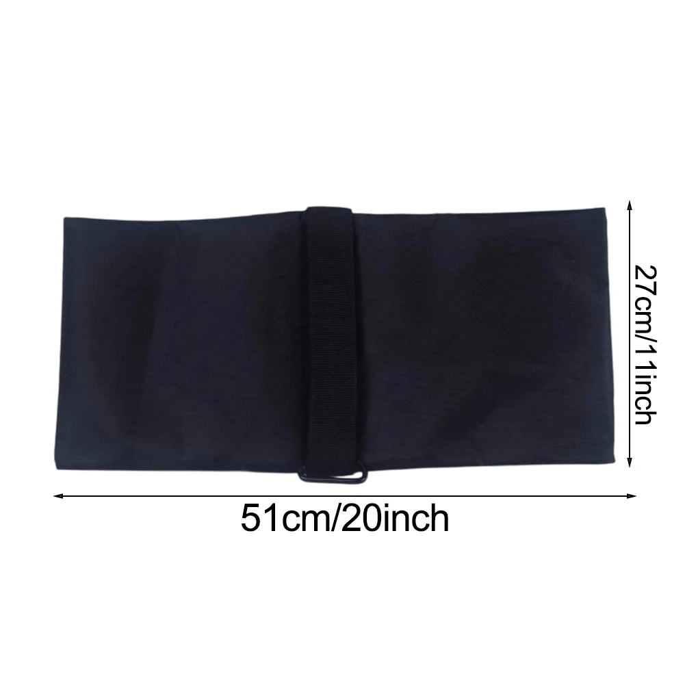 Stabilizing Sandbag Set 2 pcs 51 x 27 cm Black Oxford Cloth for Camera For Tripods Camping Chairs Double Zipper