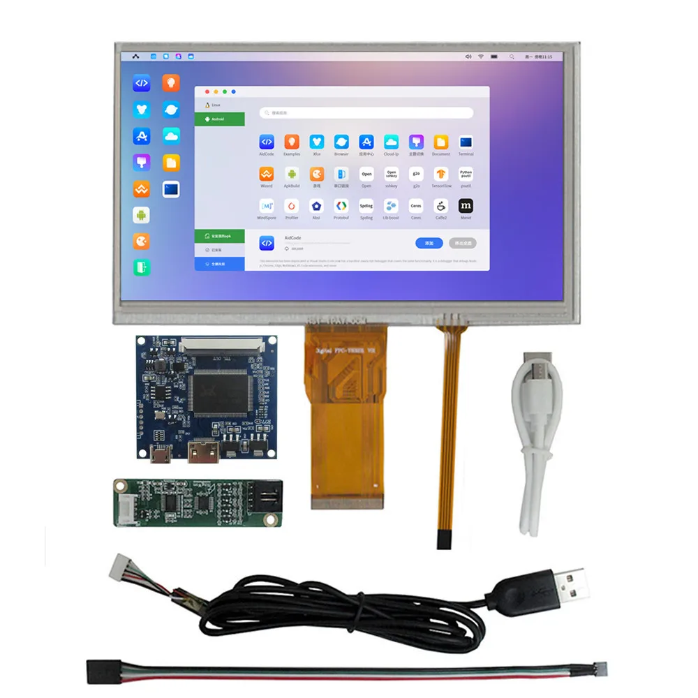 

7-inch 1024*600 LCD Display Screen Mini HDMI-Compatible Driver Control Board Touchscreen Raspberry Pi PC Laptop Portable monitor