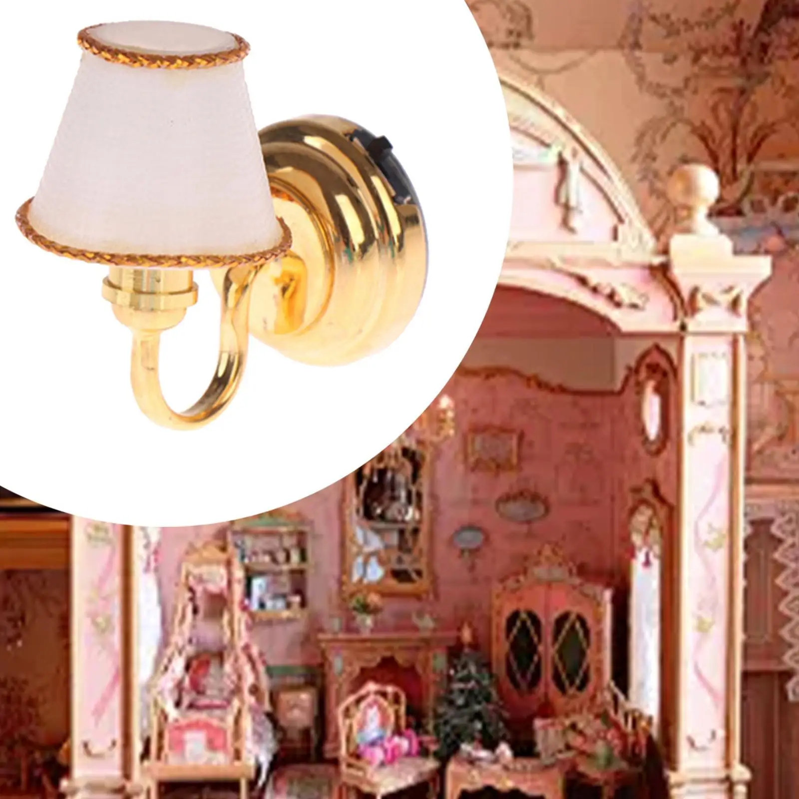 Applique murale pour maison de poupée 1:6 1:12, accessoire, ameublement de maison de poupée en cadeau