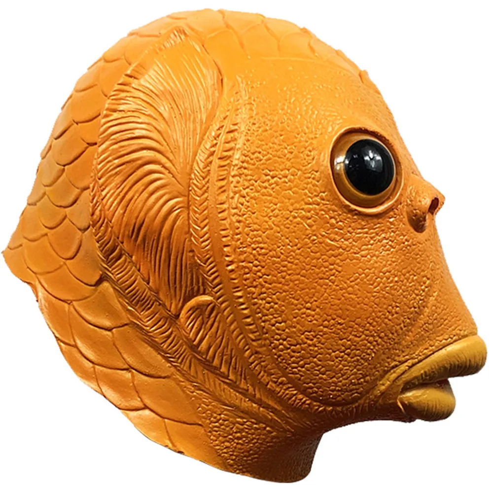 Fischmaske für Erwachsene, Natürliche Latex-Meereskreaturen-Vollkopfmaske für Halloween, Cosplay und Kostümpartys – Detail 13