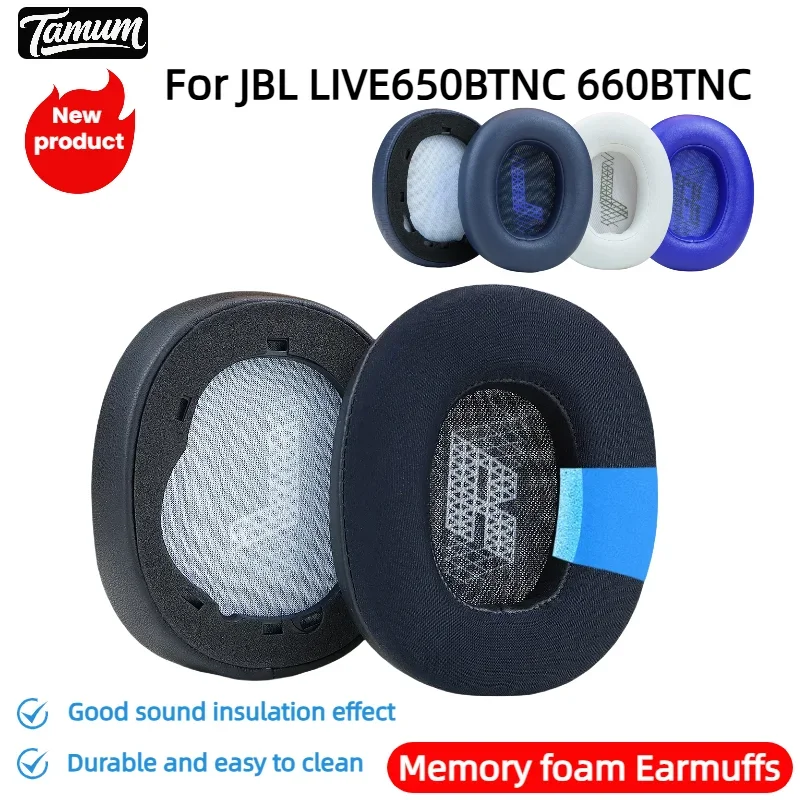 

Replacement foam Ear Pads pillow Cushion Cover For JBL LIVE650BTNC 660BTNC Gaming Headphone Headset ,Ear Cups Earmuffs