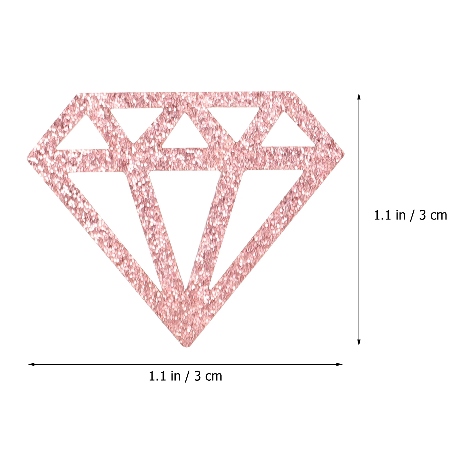 

2 Bags Paper Confetti Decorative Hollow Diamond Ring Wedding Party Supplies Decorations Favor Photo Prop Glitter