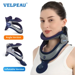 VELPEAU Neck Traction Device Inflatable for Neck Pain and Stretch Care Neck Stretcher Cervical Posture Corrector Adjustable