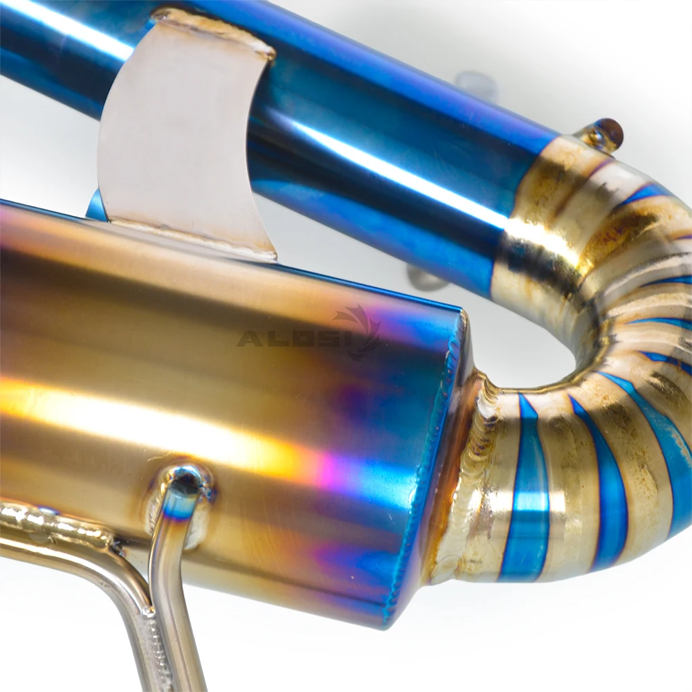Suitable for Chevrolet Corvette C8 Z06 2019-2023 customized ALOSI high-performance titanium exhaust pipe with insulation layer