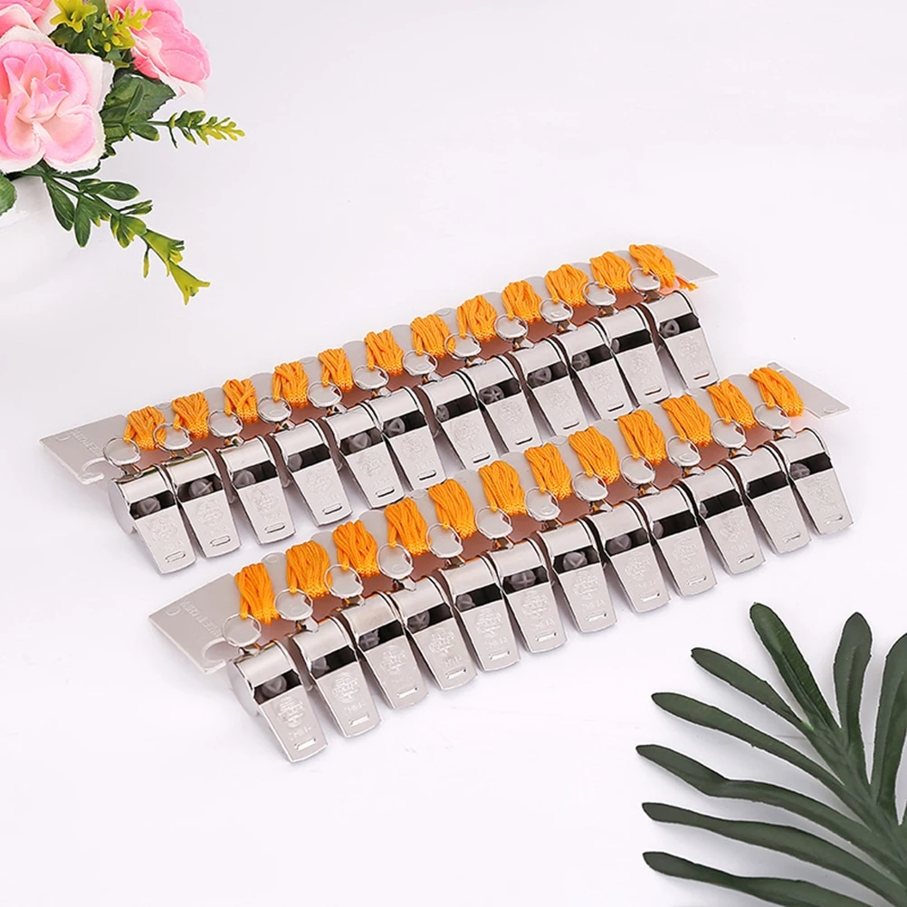 12 قطعة صفارات الحديد الصلبة عالية الملعب خفيفة الوزن في حالات الطوارئ بقاء التخييم التنزه في الهواء الطلق لعبة صافرة صافرة الطوارئ #3