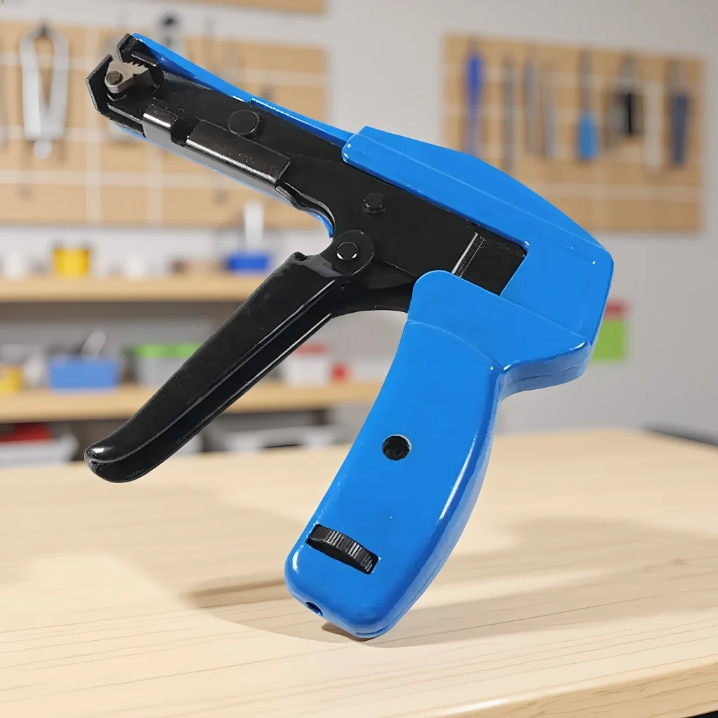 

Пистолет для крепления кабельных стяжек: литая под давлением сталь для нейлоновых стяжек диаметром 2,4–4,8 мм.