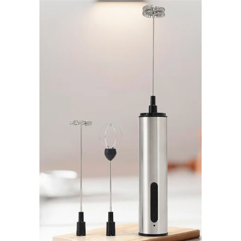 B83B-Rechargeable Milk Frother Coffee Frother Electric Whisk Drink Mixer For Lattes, Cappuccino