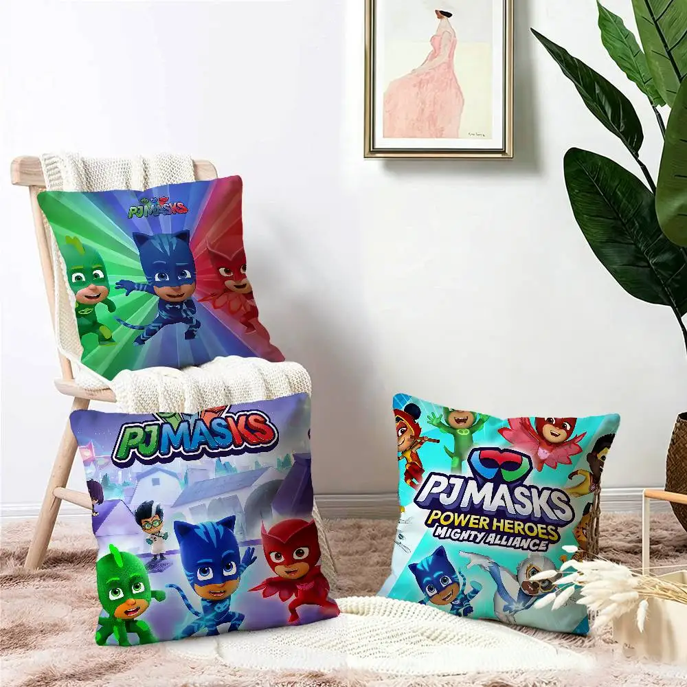 Cartoon PJ M-Masks Pillow Cover Design cushion Cover decor Holiday Decorati