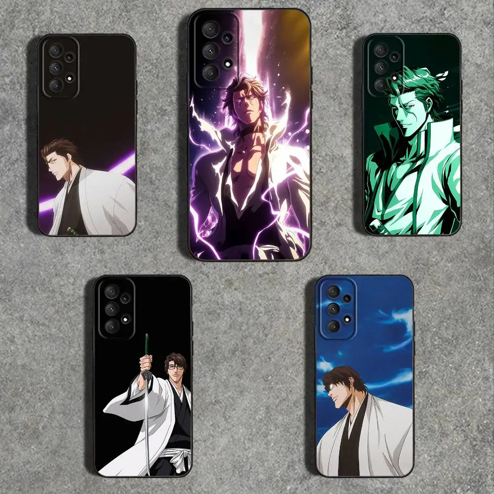 

Hot A-Aizen Sousuke-ES Phone Case For Samsung Galaxy A73,31,32,72,41,53,52,71,22,5G,Note,J7,8,9 Soft Black Cover