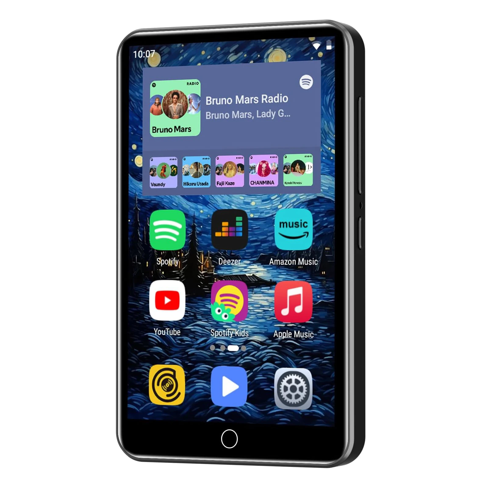 

ZAQE Android MP4 Музыкальный плеер 80 ГБ 4 дюйма HD Сенсорный экран Bluetooth WiFi Spotify Pandora Libby Черный