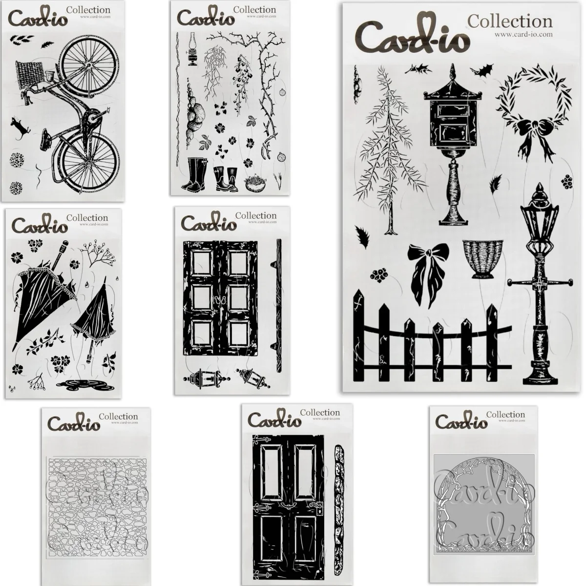 Vintage Vista and Bicycle Window Umbrella for DIY Scrapbook Embossed Handcraft Paper Card Wall Stencil Craft Template 2025 New