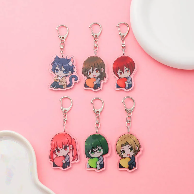 Anime Hori san to Miyamura kun Acrylic Keychain Accessaries Cartoon Funny Bag Pendant Charm Car Cute Keyring Friends Fans Gifts