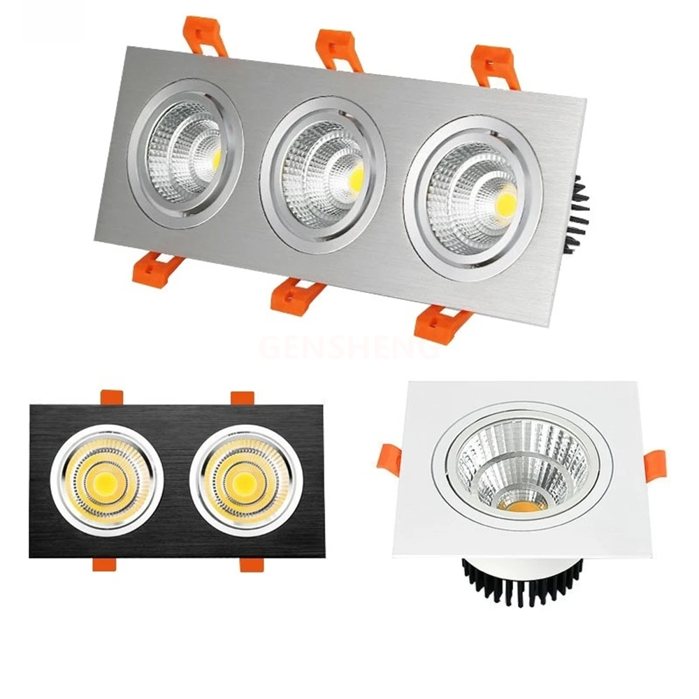 Recessed LED Ceiling Lights Downlights Spotlights Dimmable Cob For Indoor Lighting Home Decor Embedded Ceil Lamps 110V220V