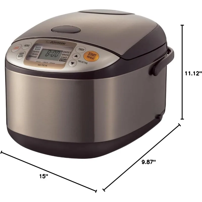 Imagem -06 - Zojirushi Micom Arroz Fogão e Aquecedor Ns-tsc18 10 Copos