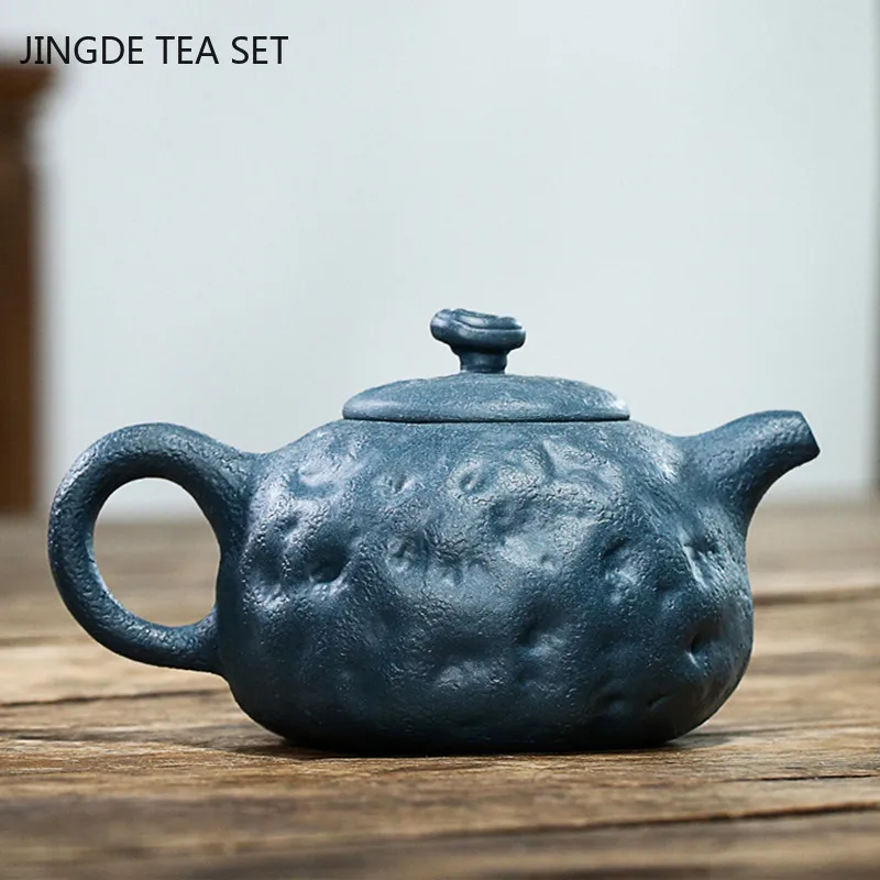 Yixing Boutique Tea Pot Dragon Turtle Purple Clay Teapot Handmade Kettle Raw Ore Azure Mud Teaware Chinese Tea Ceremony 310ml