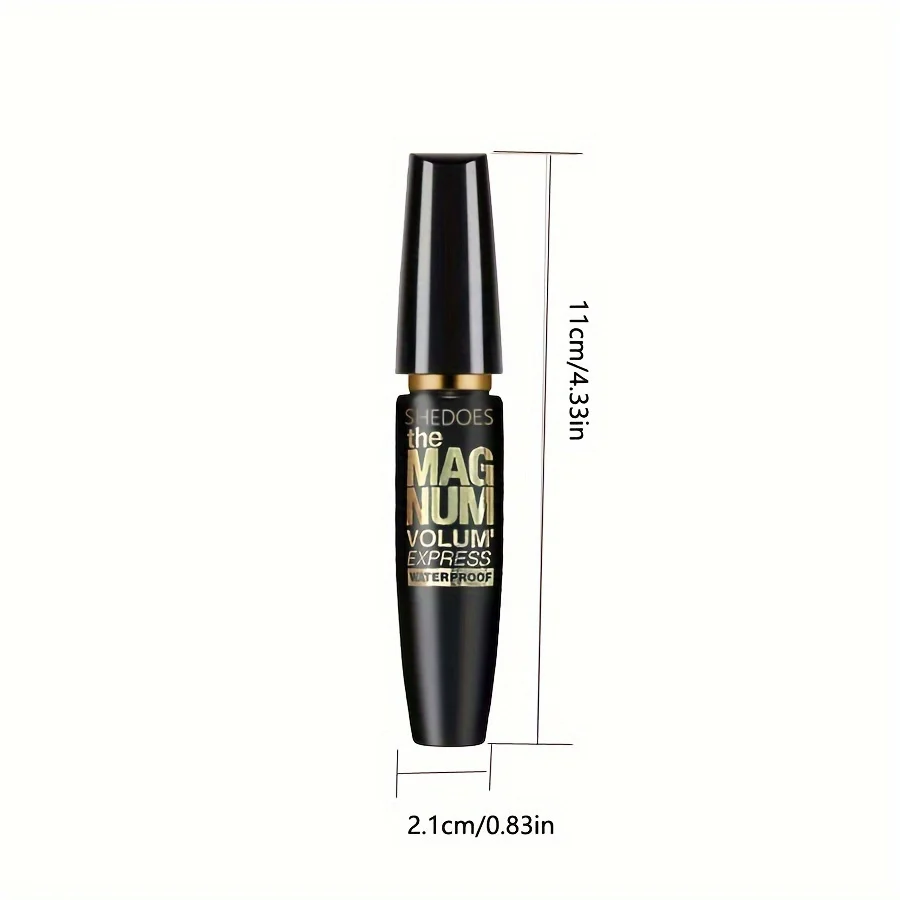Mascara nero 4D per ispessimento, allungamento, arricciatura, mascara in fibra liquida impermeabile, trucco Mac impermeabile