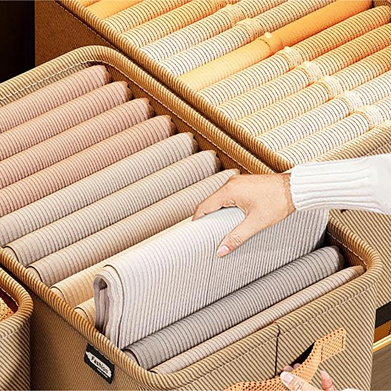 Thicken Steel Frame Clothes Organizer Pants Sweater Storage Cabinets Jeans Storage Box Wardrobe Clothes Storage Organizers