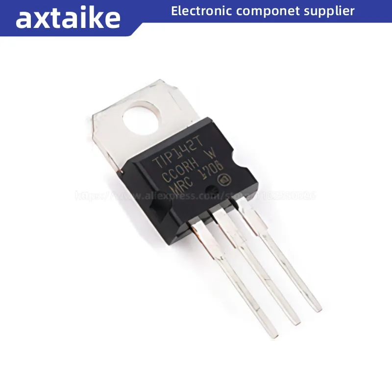 10 Buah TIP142 TIP142T TIP147 TIP147T TO220 10A 100V NPN PNP DIP Komplementer Power Darlington Transistor