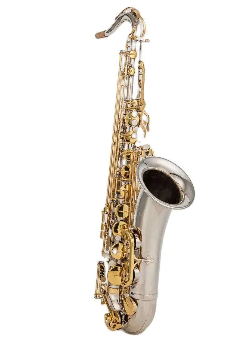 

upiter JTS1100SG Musical Instruments Tenor Saxophone Bb Tone Nickel Plated Tube Gold Key Sax With Case Mouthpiece Gloves