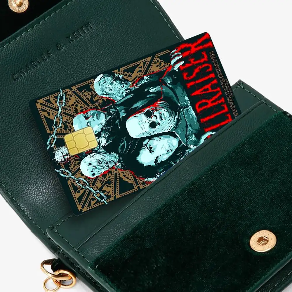 Klassieke H-hellraiser Film 2024 Anime Cartoon Skin Stickers Film Tape Case Voor Grote Credit Debetkaart Voorkant
