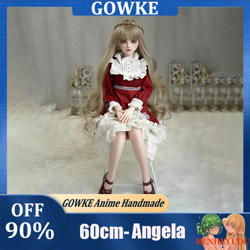 

Amelia-60cm Anime Doll, Soft Movable Joint, Detachable Head, DIY Clothing, Collectible and Ornamental Model Toy
