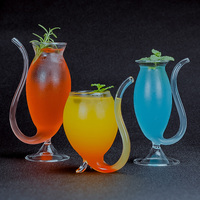 Creative Halloween Vampire Cup Cocktail Glass Creative Pipe Mold Molecular Cocktail Champagne Glass Bar Cocktail Glass Cup