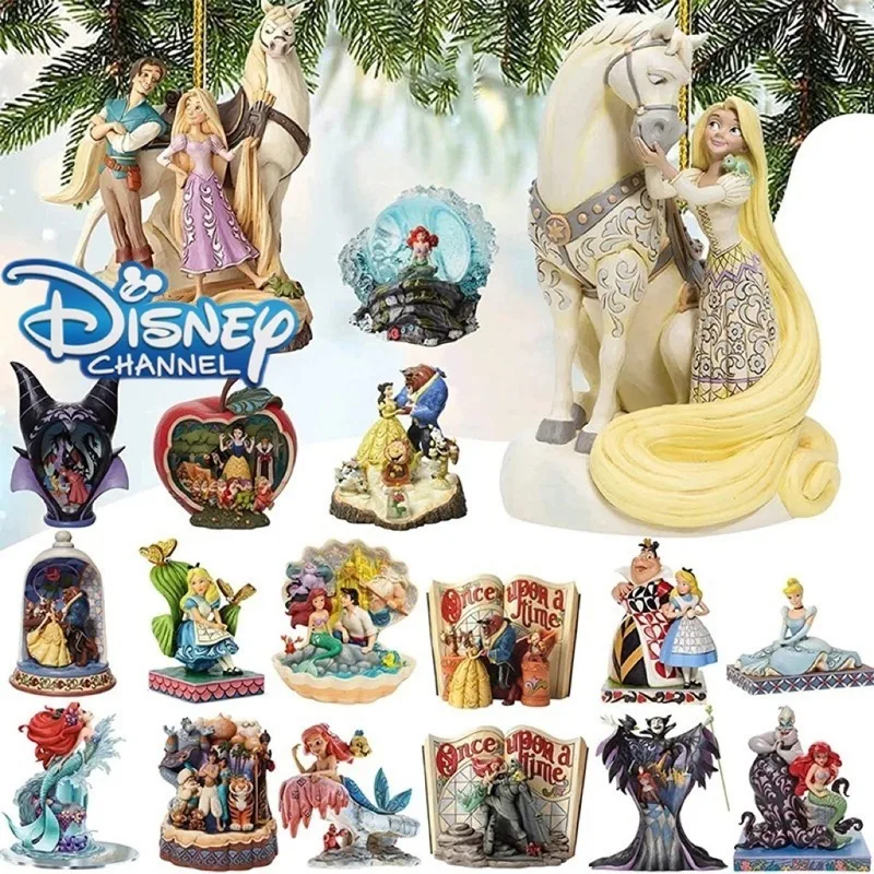 

18Pcs Disney Princess Christmas Decoration Pendant Beauty and the Beast Christmas Tree Home New Year Party Hanging Ornaments