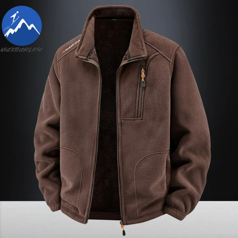 

Maxbarley Мужская куртка с воротником-стойкой, ветрозащитное пальто для кемпинга, комфортная уличная модная легкая осенне-зимняя мужская одежда