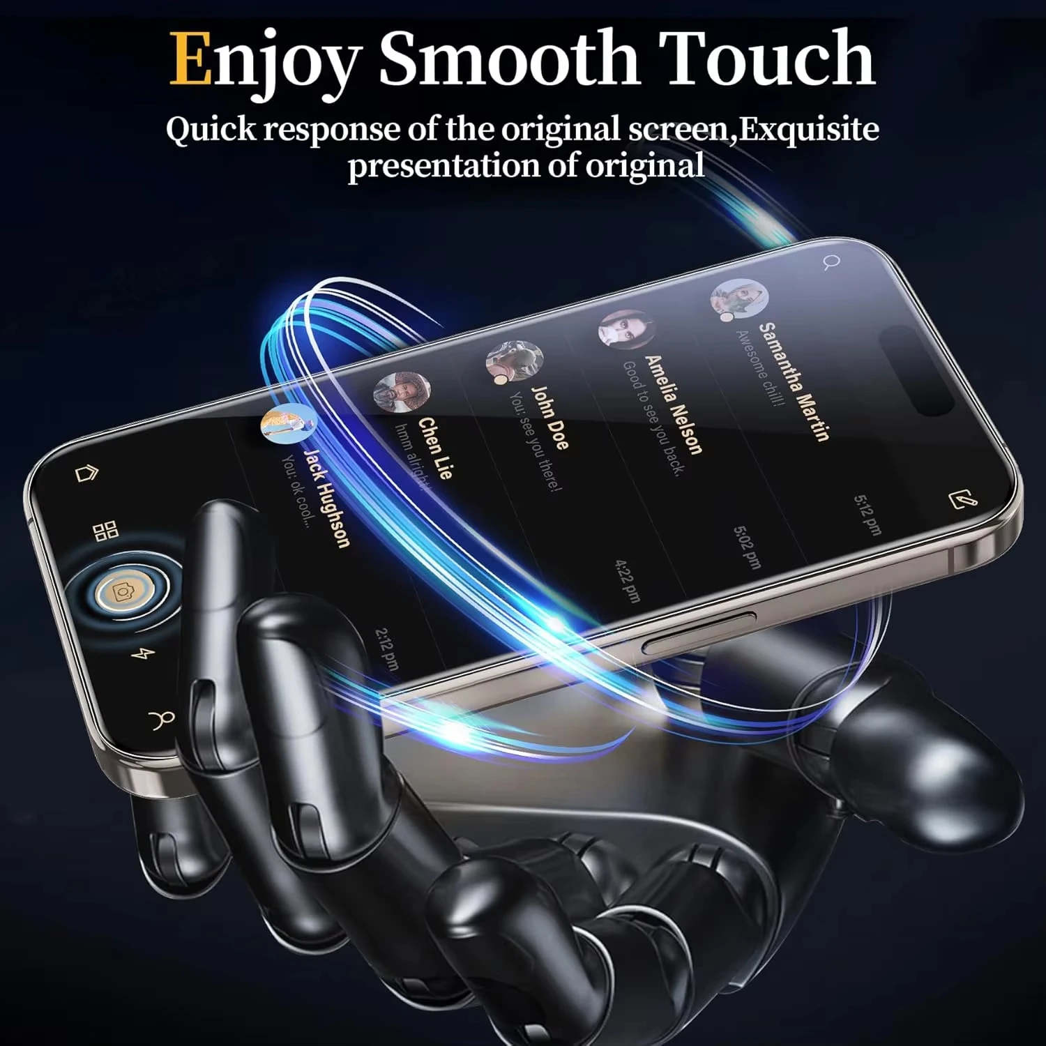 1-5PCS Screen Protector For iPhone 16 17 Pro Max 18 13 11 15 14 Plus 16E 12 Mini XR Xs X 7 8 Air 17pro Protective Tempered Glass view 4