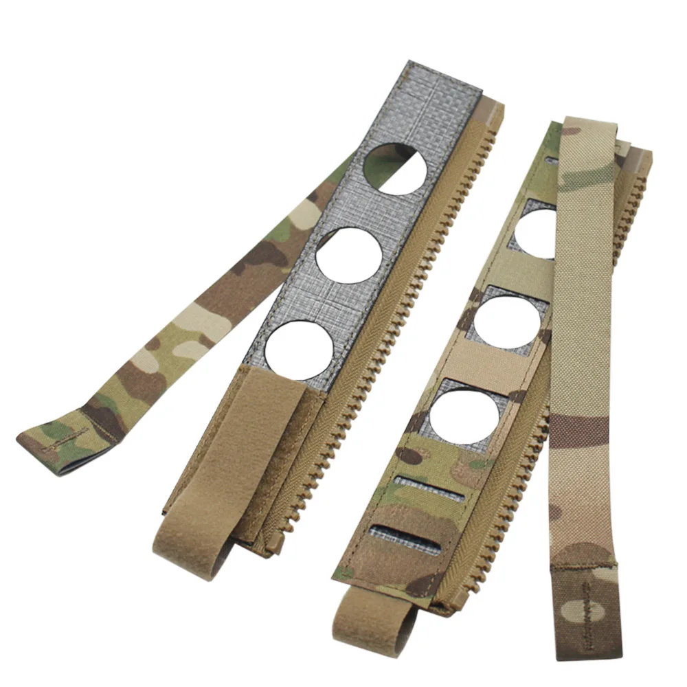 VULPO Laser Cutting Tactical Vest Back Panel Pouch MOLLE Connection Zipper Adapter For FCSK 3.0 Vest Plate Carrier