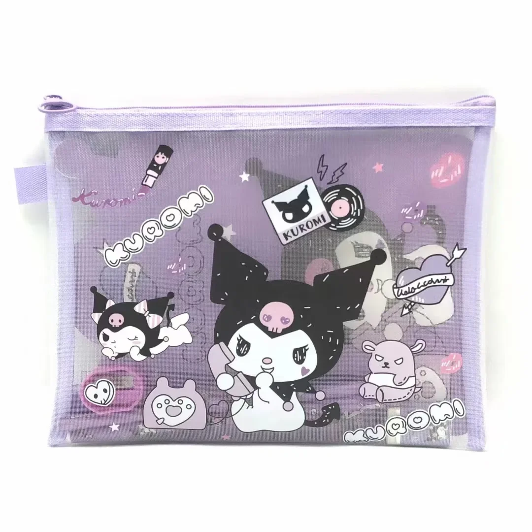 MINISO Set di sette pezzi Kuromi Cute Anime Sanrio cancelleria confezione regalo My Melody Cinnamoroll materiale scolastico Set di cancelleria