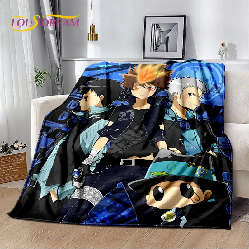 

Мягкое плюшевое одеяло с изображением персонажей аниме Hitman Reborn, фланелевое одеяло-плед для гостиной, спальни, кровати, дивана, пикника, для детей