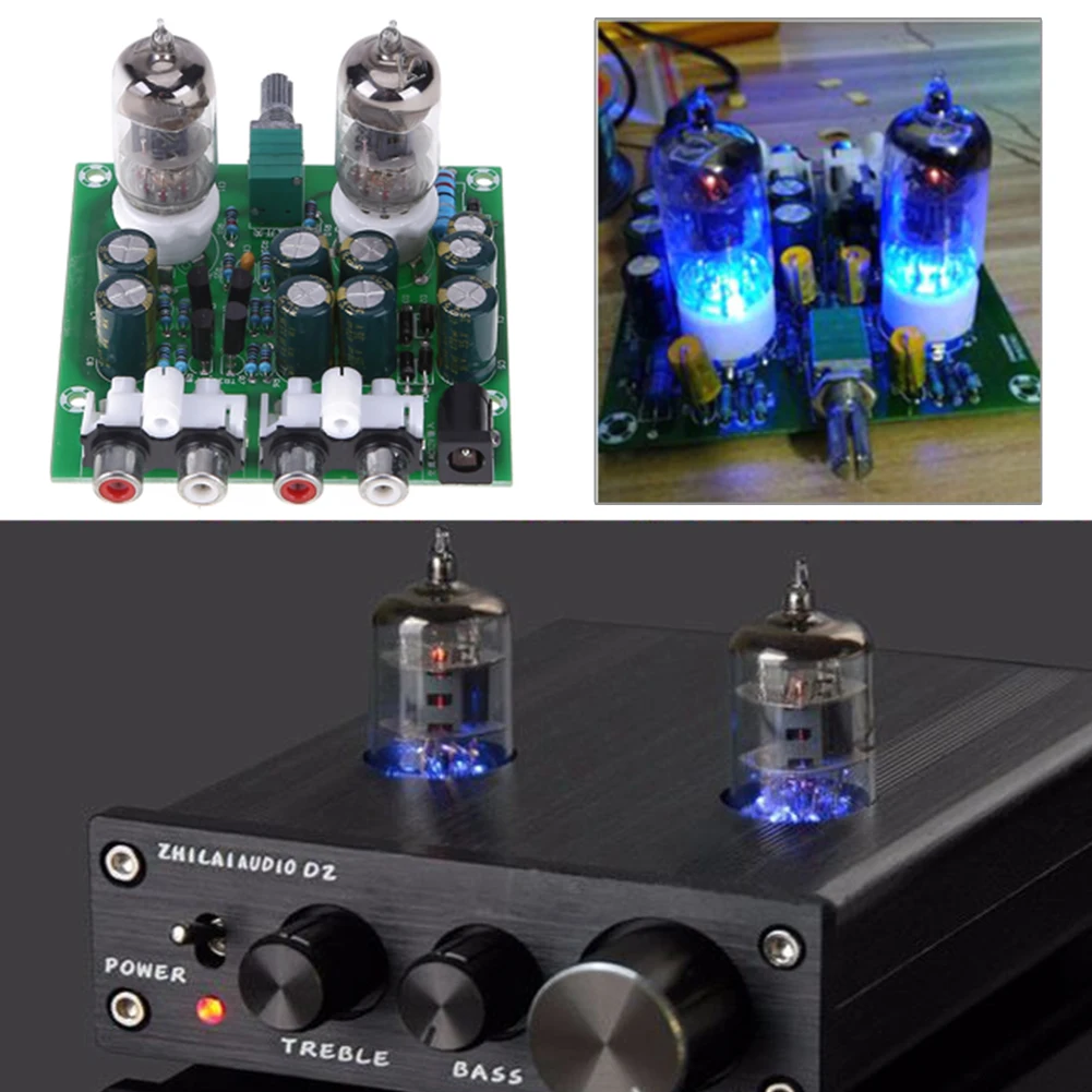 HiFi Stereo Electronic Tube Preamplifier Board Finished Preamp Amplifer Module Amp Effect Parts Accessories