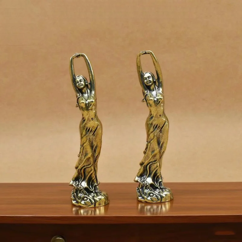 

New model of elegant brass female sculpture handicraft art piece for tabletop decoration and display