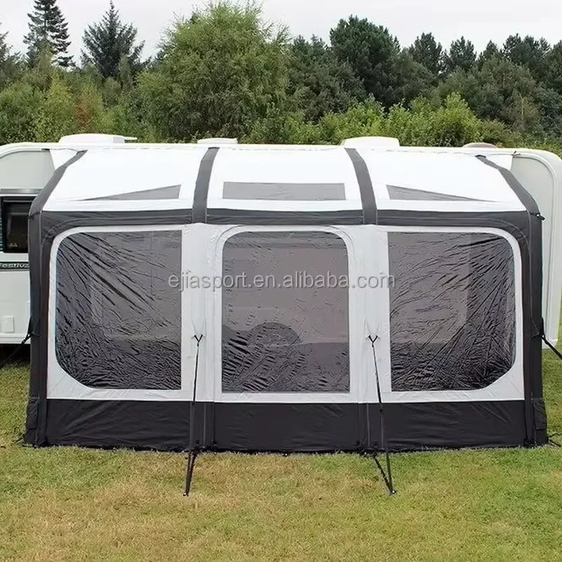 Custom Rv Caravan Awning Tent Waterproof Inflatable Caravan Air Awning Tent