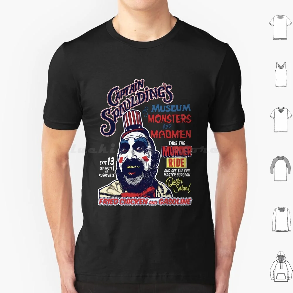 Captain Spaulding T Shirt Men Women Kids 6xl Captain Spaulding Horror Devils Rejects Rob Zombie House Of 1000 Corpses Zombie