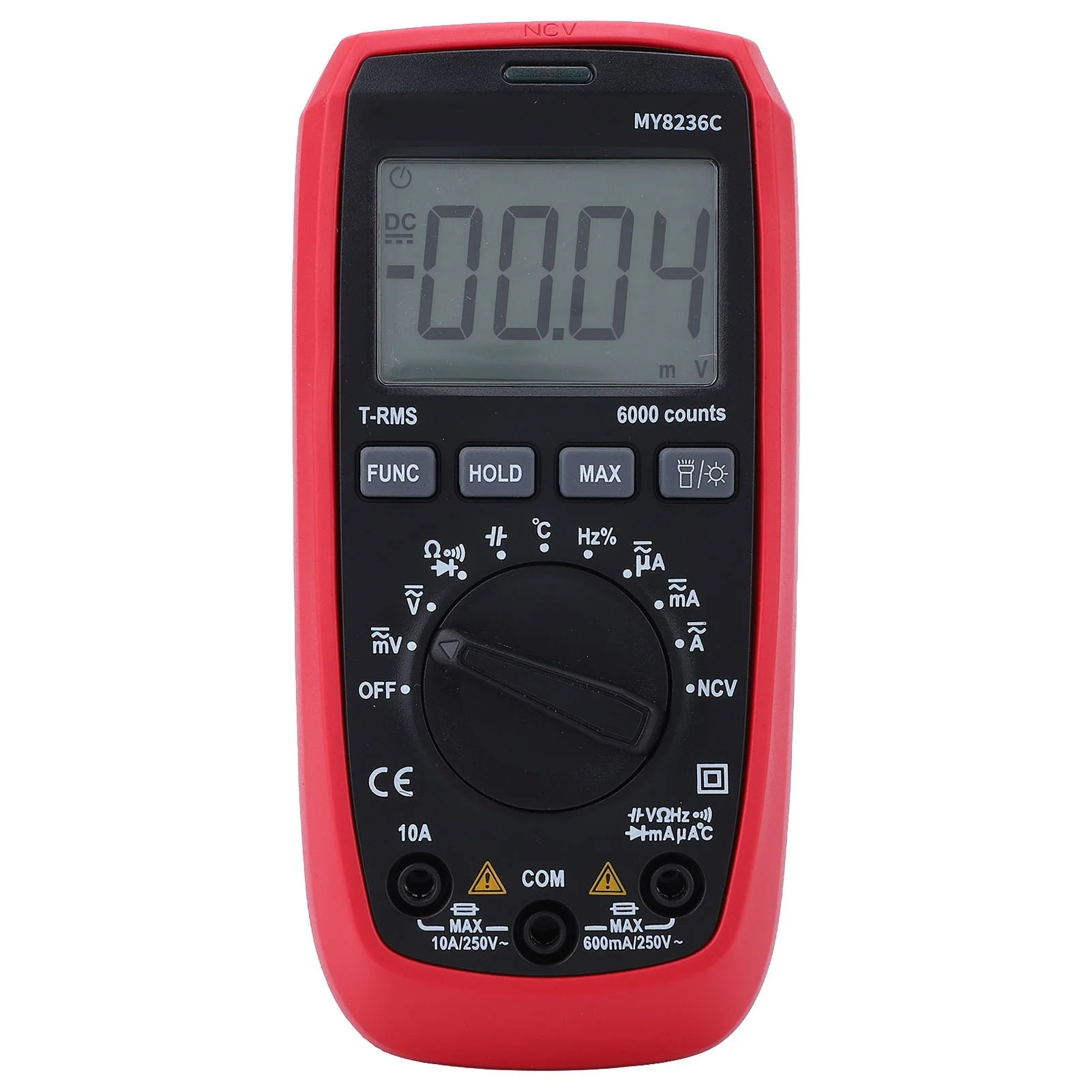 Digital Multimeter ABS Housing Industrial Grade Reading Electrical Voltmeter Tester for Equipment Testing