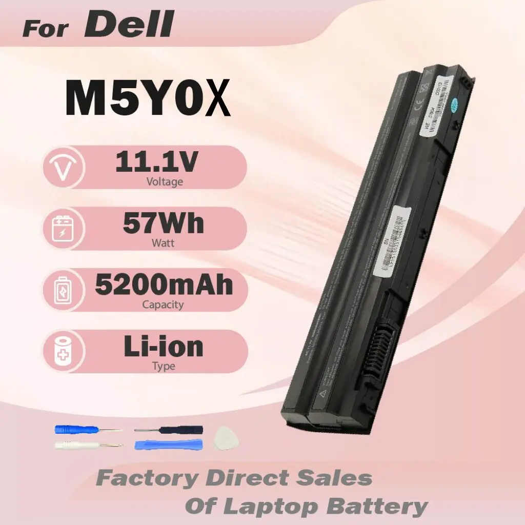M5Y0X T54FJ Laptop Battery for Dell Latitude 8858X E6420 E5420 E5530 E6520 E6530 Inspiron 4420 5425 7520 M421R N472 High Quality