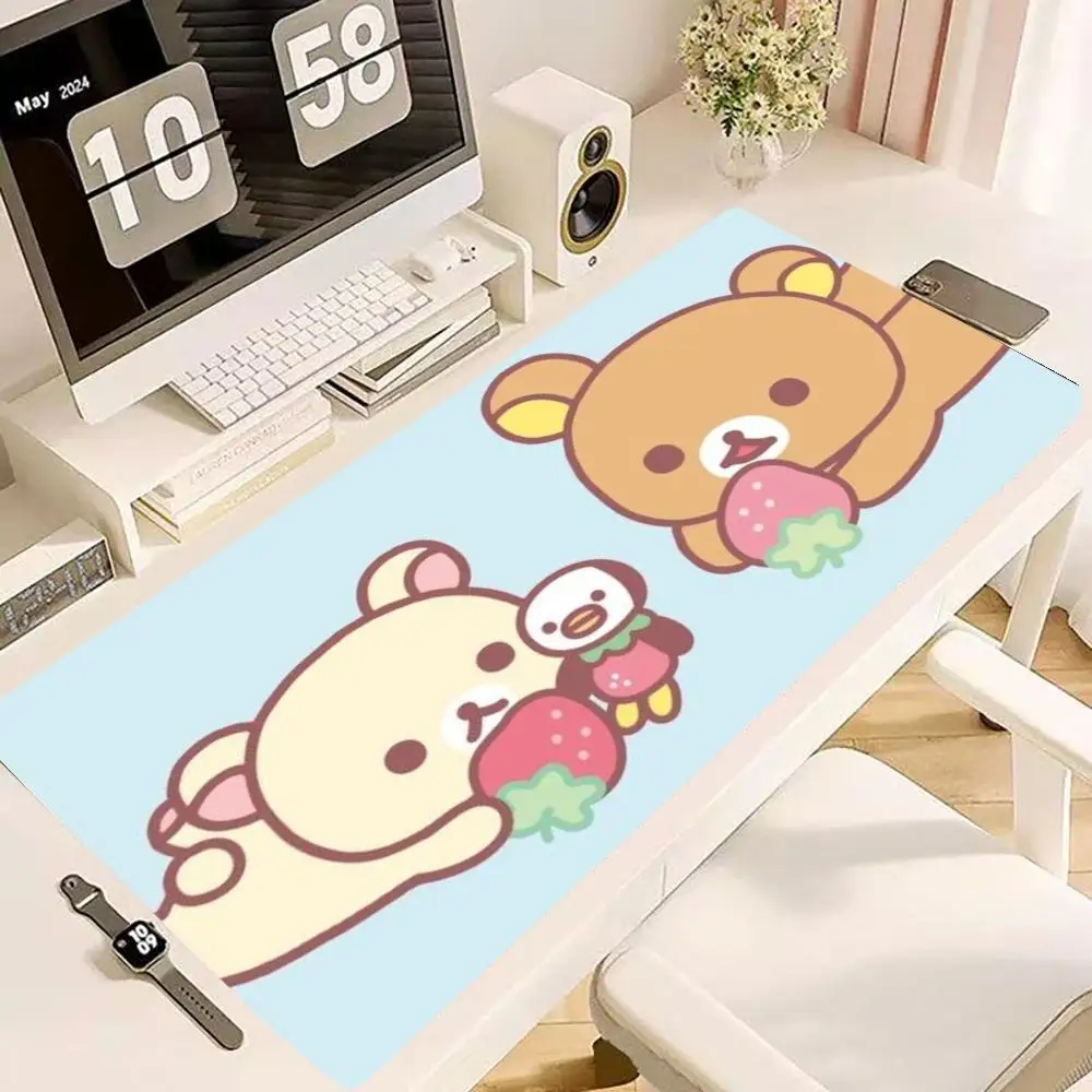 Kawaii cartoon animal nature landscape playmat laptop office desktop bedroom learning anti slip large size mousepad