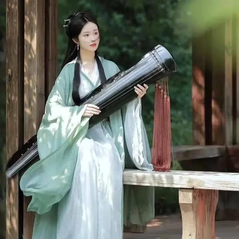 Hanfu elbise kadınlar çin geleneksel Cosplay kostüm yaz yeşil elbise antik Hanfu antik çin kostüm peri elbisesi