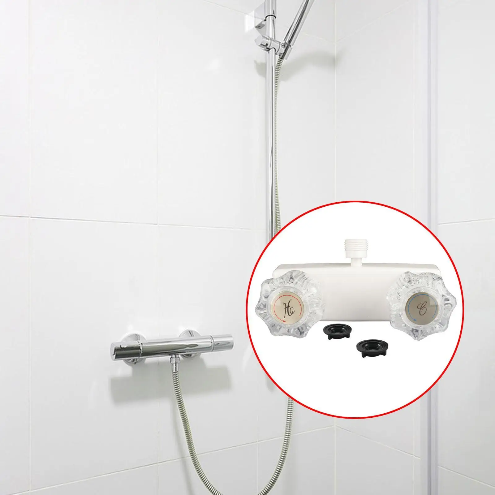 RV Shower Faucet Multifunction Fashion Replacement for Inside Trailer Van