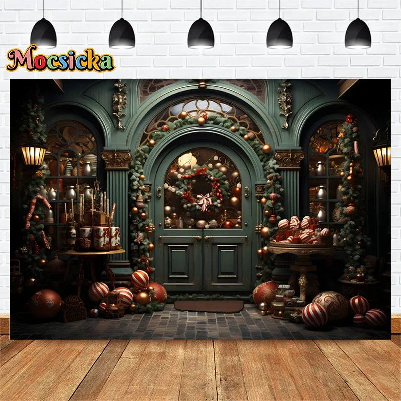 Mocsicka عيد الميلاد التصوير خلفية لوحة إكليل خمر خلفية ليلة رأس السنة عيد ميلاد كعكة سحق صورة راية الاستوديو