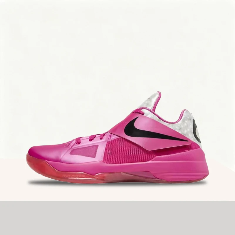 Nike KD4 Retro Aunt Pearl: Stylish, Unique, Comfortable, and Durable Basketball Shoes for Men and Women  Pink HF9098-600