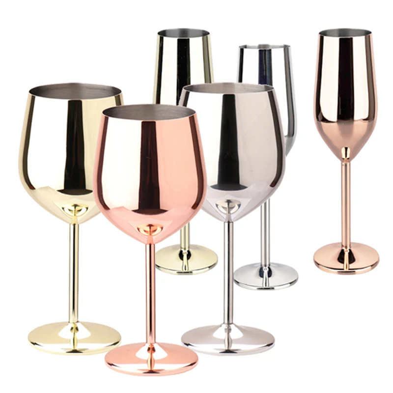 

Роскошный золотой металлический бокал премиум-класса, 530 мл, чашка для вина, вечерние, свадебный бар, 7 унций, флейты для шампанского, бокалы для красного вина из нержавеющей стали