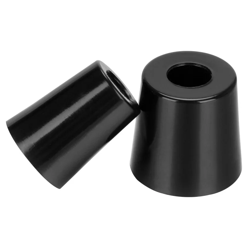 8pcs Anti Slip Furniture Legs Feet Black Speaker Cabinet Bed Table Box Conical Rubber Shock Pad Floor Protector Furniture Parts