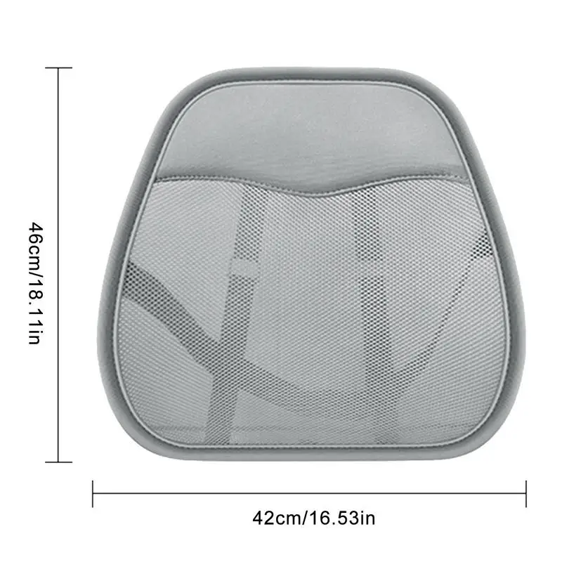 Car Seat Chair Back Cushion Pillow Mesh Lumbar Back Brace Car Seat Chair Cushion Massage Back Cushion Pad Support Home Office