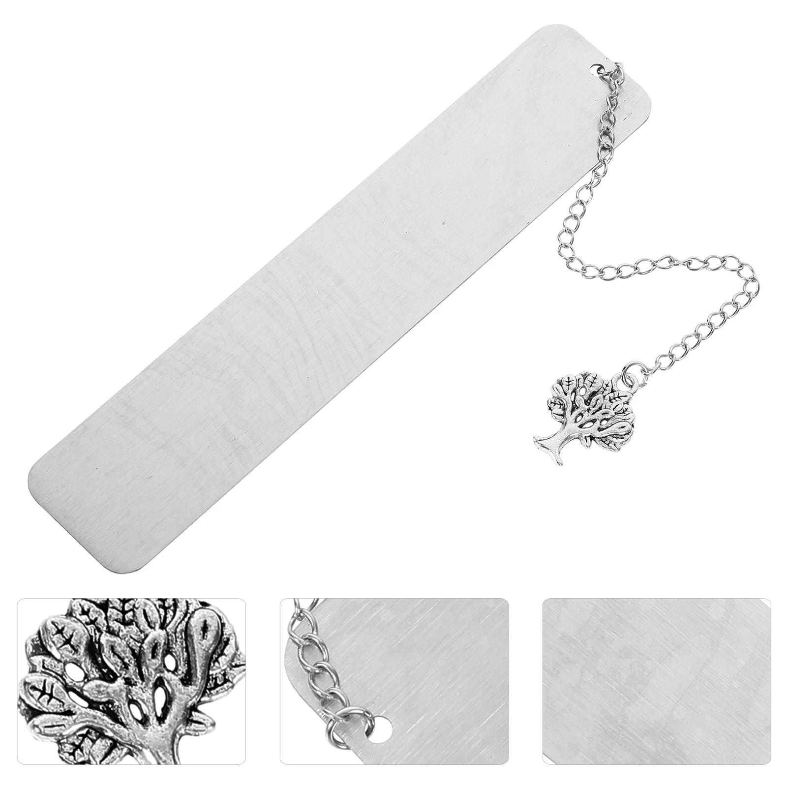 

2pcs Tree Of Life Pendant Bookmark Stainless Steel Metal Book Markers For Readers Gift For Teachers Students Teens Women