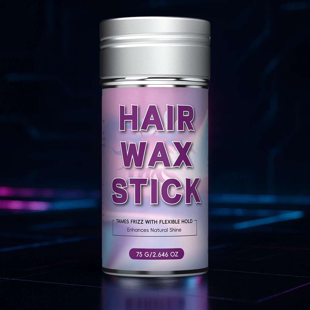 

Hair Wax Stick For Frizz Control Flyaways Taming Strong Hold Cream Natural Formula Push Up Design Easy Styling Tool 75g